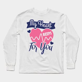 Nurse Valentine Long Sleeve T-Shirt